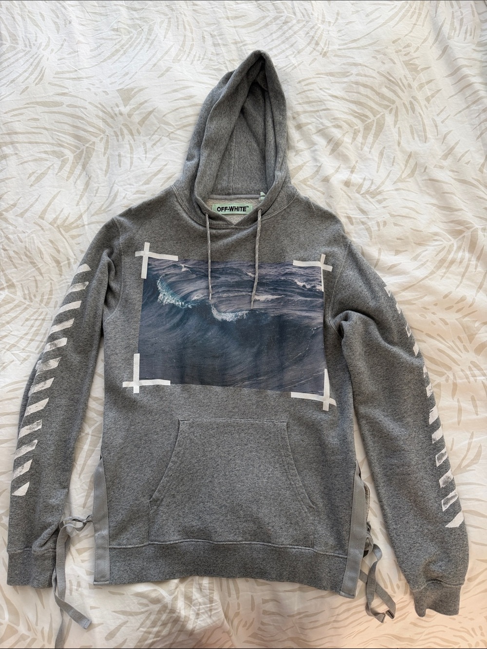 Off-White Wave Hoodie | 100% Authentic | Men